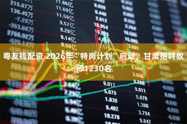 粤友钱配资 2026年“特岗计划”启动，甘肃招聘教师1230名